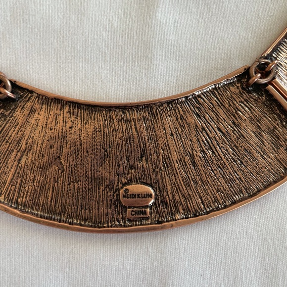 Bronze Gold Statement Necklace by Heidi Klum - Picture 7 of 7